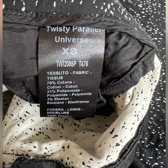 Twisty Parallel Universe Black pants with white flecks - Picture 8 of 8